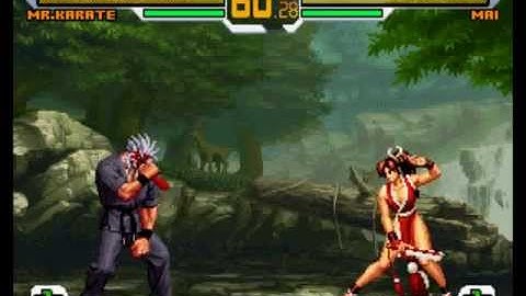 SNK vs Capcom Chaos [Arcade] - play as Serious Mr.Karate (demonstration)