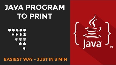 print inverted right angle triangle star pattern in java