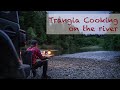 Trangia Stove Cooking out of the Jeep by a River