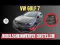 Golf 7 LED-Nebelscheinwerfer einstellen – versteckte Einstellöffnung