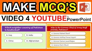 How to Create MCQ video for YouTube | GK question video kaise banaye