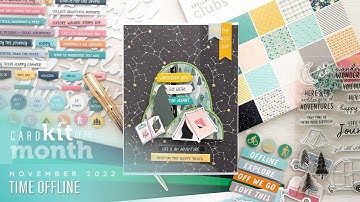 Spellbinders November 2022 Card Kit of the Month - Time Offline
