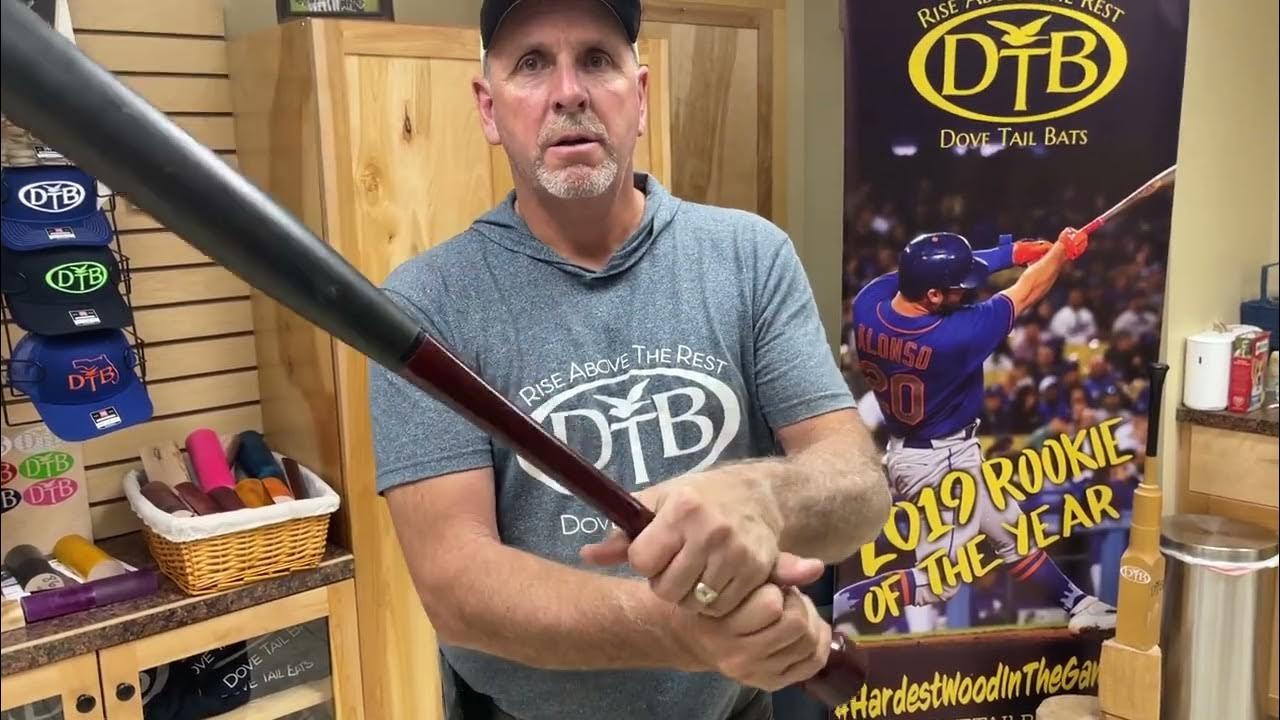 Swing the puck knob baseball bat with the ProXR handle DoveTail Bats