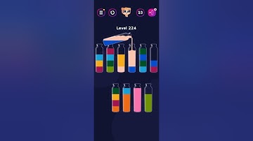 Get Color Bottle Game level 224 #shorts #pggaming