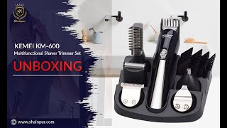 KEMEI KM-600 11 in1 Multifunctional Trimmer Set UNBOXING || Best Shaver Trimmer by Shainpur ||