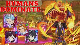 HUMANS STAND ABOVE ALL!! (7DS Grand Cross // PVP Showcase)