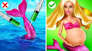 Pregnant Mermaid VS Pregnant Vampire || Crazy Pregnancy Hacks and Funny Situations by SunnyFunny!