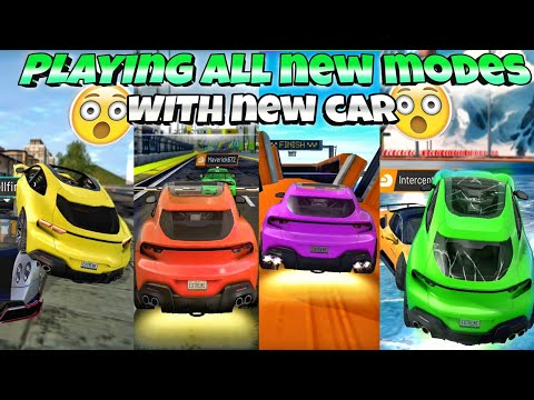 Playing all new modes || With new car😱|| Extreme car driving simulator new update🔥||