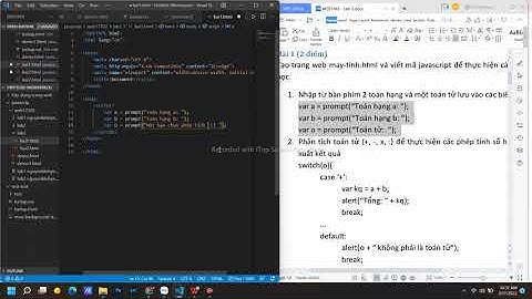 (WE1042) Lab3 bài 1 môn học Javascript-Sp20 - Code nghèo
