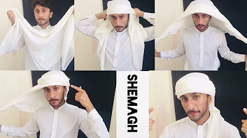 How To Tie Step by Step Shemagh Arabic style || Shemagh Ghotra || Majidshah Tutorials 2020