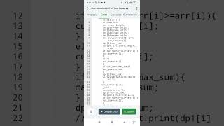 DSA Coding challenge: Max absolute Diff of two subarrays
