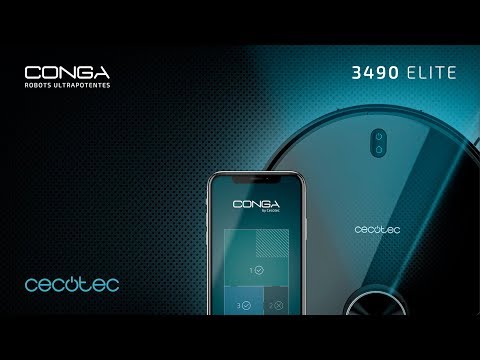 Robot aspirador Conga 3490 Elite | Planes de limpieza ultrapotentes