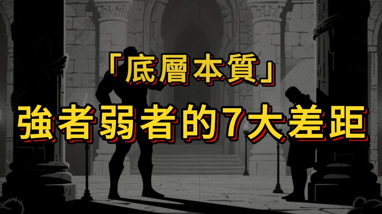 看不透本質，活該你在底層掙扎：強者和弱者的7大差距！【看完醒悟】
