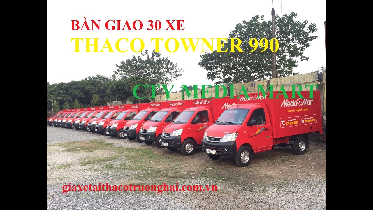 Bàn giao lô 30 xe Thaco Towner 990 cho Công ty Media Mart