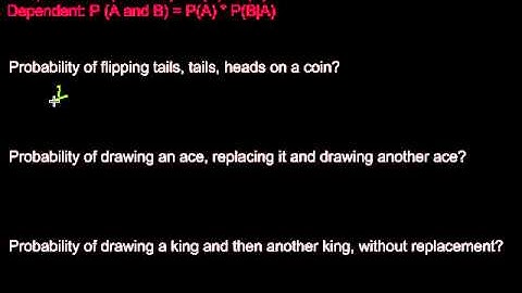 Independent & Dependent Events