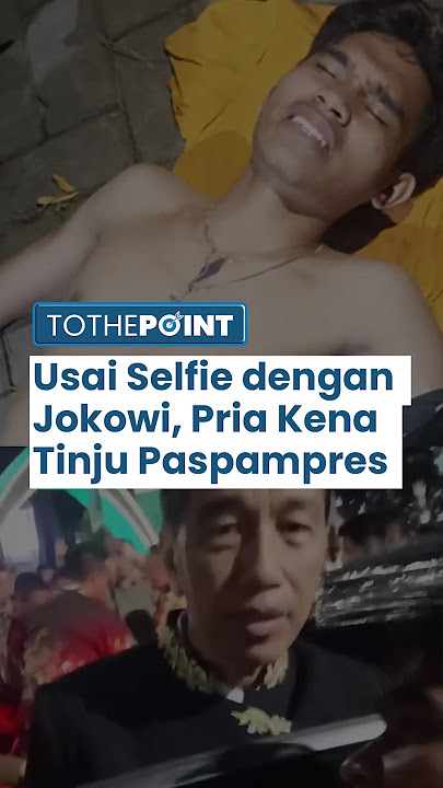 Mahasiswa Nekat Terobos Penjagaan Demi Selfie Bareng Jokowi, Langsung Kena Bogem Mentah Paspampres