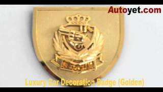 Luxury Car Decoration Badge (Golden) screenshot 4