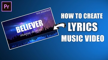 How to create a lyrics music video from adobe premiere pro | Lyrics music video tutorial | Sinhala