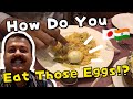 The Unique and Funny Way Indians Eat Egg Biryani!!