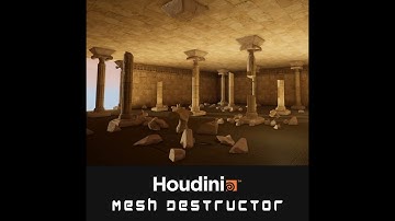 Houdini Procedural Tool : Mesh Destructor