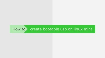 How to create bootable pen drive in Linux Mint