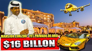 La LUJOSA VIDA de NASSER AL KHELAIFI 🤑 PRESIDENTE del PSG | Mansion,coches,lujos,yate, jet privado