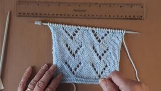 A Stitch For Today, Lacy Chevrons, Sheila's Knitting Stitches