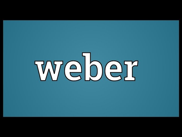 Weber - The Meaning