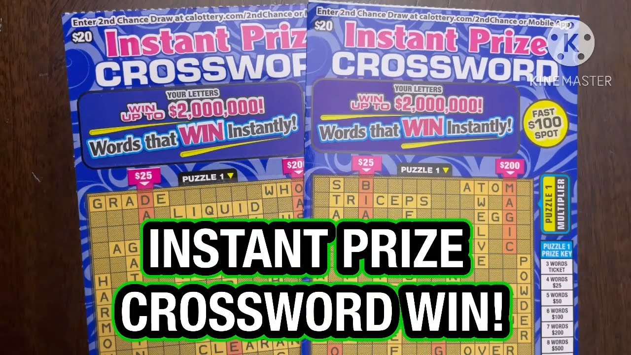 INSTANT $2 MILLION PRIZE CROSSWORD SCRATCH OFF TICKETS!💰😁🤞 