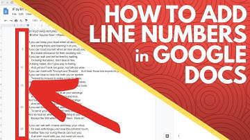 How to Add Line Numbers in Google Docs
