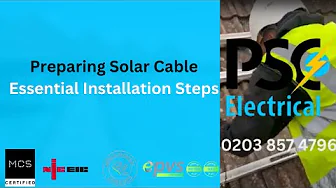 Preparing Solar Cables: Essential Installation Steps!!