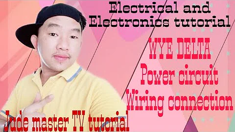 STAR DELTA motor power circuit wiring connection, Diagram/Jude master TV tutorial