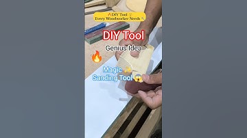 Genius Sanding Tool Idea for Perfect Finish | Easy DIY Woodworking Trick 🔥#diy #woodworking #shorts