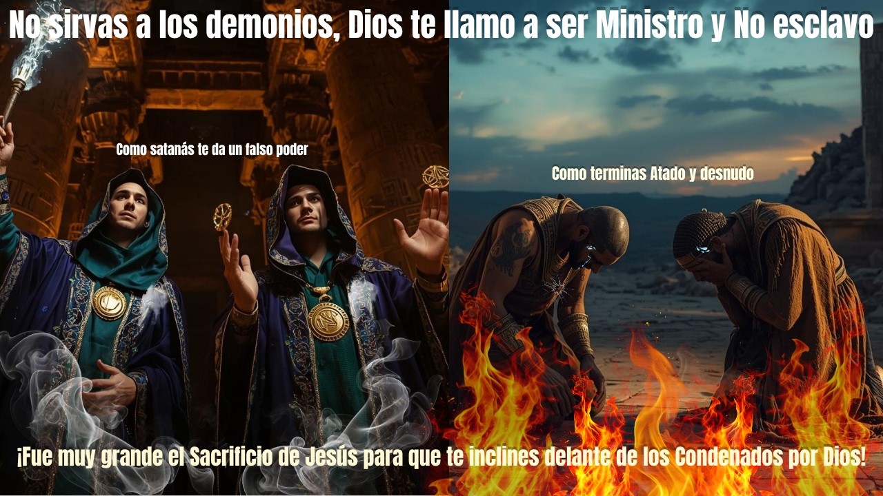 ¡No sirvas a los demonios, Dios te llamo a ser Ministro y No a ser esclavo! #palabradios #evangelio