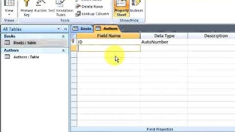 Access 2007 Tutorial 1 2  Tables and Relationships