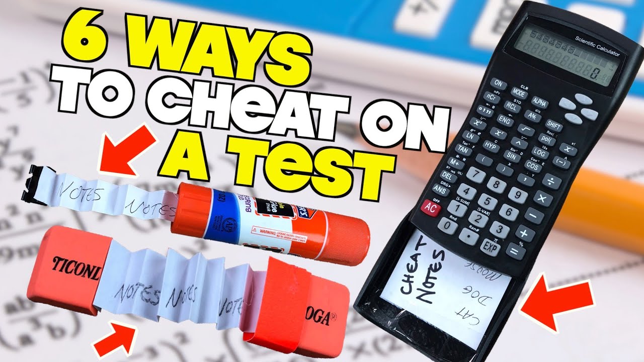 6 Ways To Cheat On a Test and Not Get Caught - YouTube
