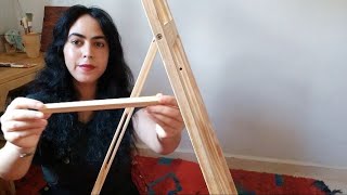 طريقة تركيب ستاند الرسم  How to  Assemble Wooden Easel Stand