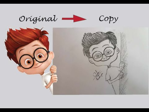 How to draw animation step by step| Original between copy | Cartoon ...