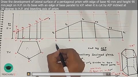 DLS Of Pentagonal Prism PROLEM 02 (Development of lateral surface)