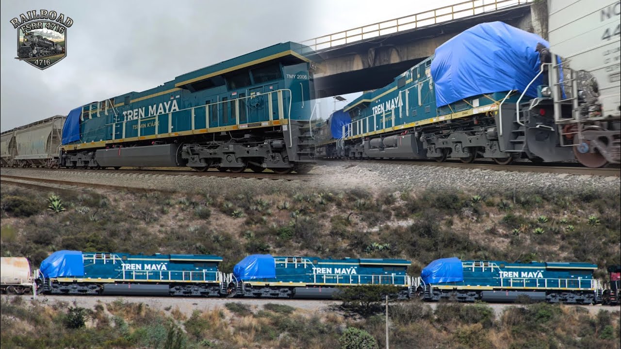 DESDE ERIE PENSILVANIA HASTA VERACRUZ || NUEVAS LOCOMOTORAS ES44AC PARA EL TREN MAYA DE CARGA.