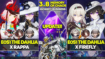 E0S1 The Dahlia x Rappa & E0S1 The Dahlia x Firefly | Memory of Chaos 12 | Honkai Star Rail 3.8