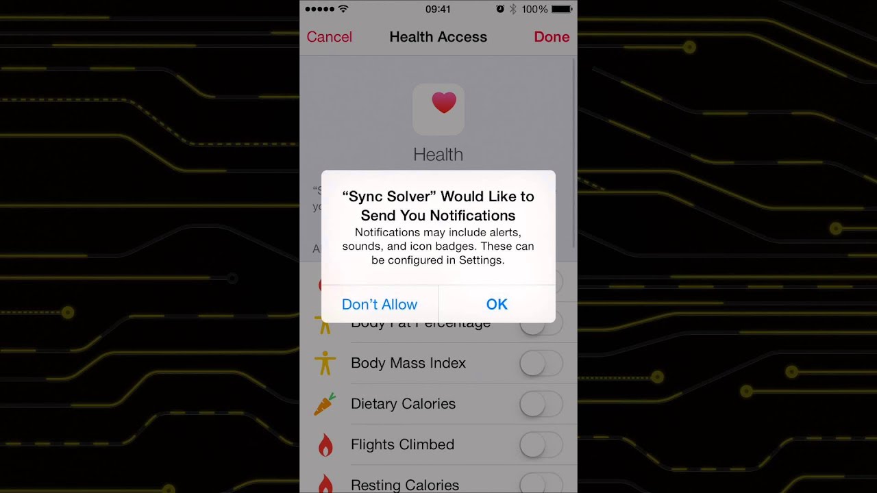 sync fitbit to health app