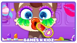 Little Panda's Pet Salon - Cute Animal Makeover - Animals Hair Salon and Makeup Children's Game screenshot 1