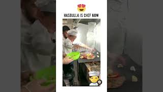 Hasbulla is chef now 👨‍🍳 @JRahman786 #hasbulla #chef #khabib #viral #funnyclips #hasbullahshorts