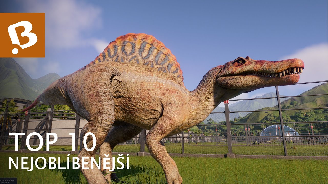 Top 10 nejoblíbenější dinosauři | Jurassic World Evolution 2 CZ