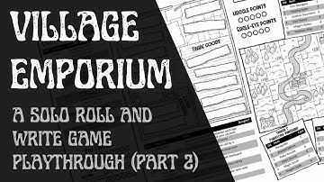Village Emporium | A solo roll and write game | Playthrough Part 2