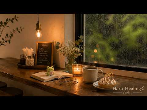 Playlist🎧lo-fi jazz for rainy days | cafe aesthetic study music☕️