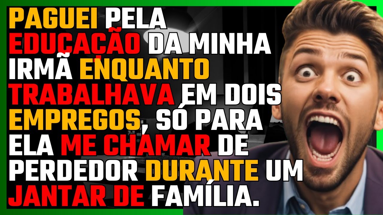 Nunca me tinha sentido tão pequeno à mesa da minha própria casa. A minha irmã, a quem pago tudo desde que entrou na universidade, chamou-me “perdedor” à frente dos meus pais. Eu vinha de um turno...