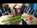 NYX MATTE LIPSTICK SWATCHES & REVIEWS!