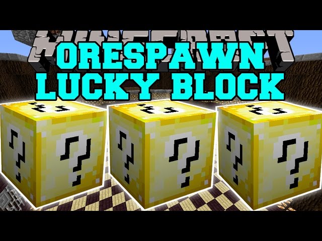 Minecraft: ORESPAWN LUCKY BLOCK MOD (CRAZY BOSSES, INSANE PETS, & DEADLY  WEAPONS!) Mod Showcase 